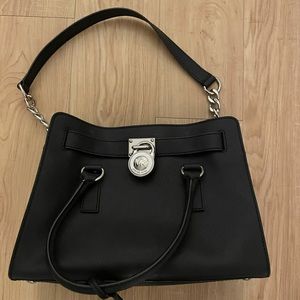 Michael Kors Hamilton Black Satchel